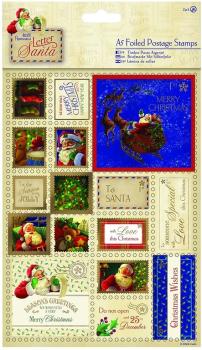 Papermania Letter to Santa A5 Foiled Postage Stamps #157917