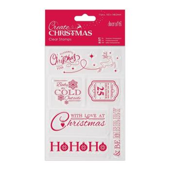 Papermania Mini Clear Stamp Christmas Sentiments