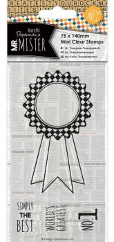 Papermania Mini Clear Stamps Mr Mister Rosette