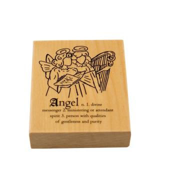 SALE Papermania Wooden Stamp Angel 10028