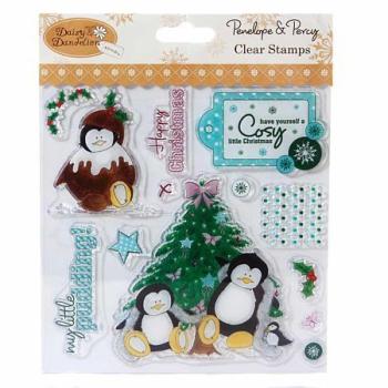 Penelope & Percy - Clearstempel Cosy Little Christmas