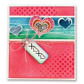 Penny Black Clear Stamp Happy Hearts