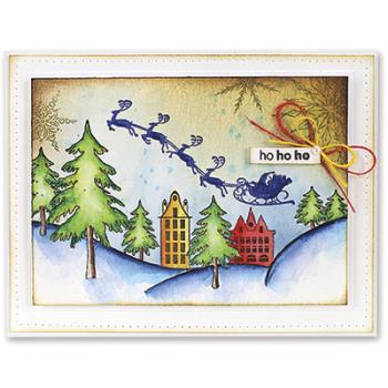 Penny Black Cling Stamp Snow Dasher