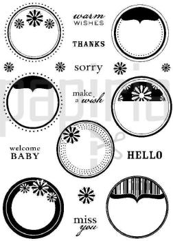 Personal Impressions Stamp Circle Tags