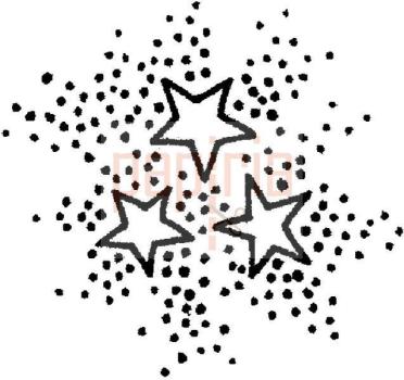 Personal Impressions Stamp Stars and Dots