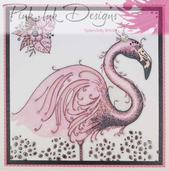 Pink Ink Designs Clear Stamp Set Flamingo