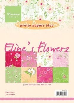 Pretty Papers A5 Paper Pad Eline`s Flowers PB7032