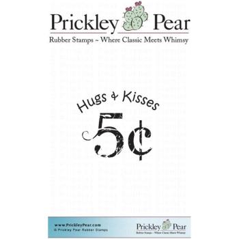 Prickley Pear Cling Stamps 5 Cent Hugs & Kisses #EE0208