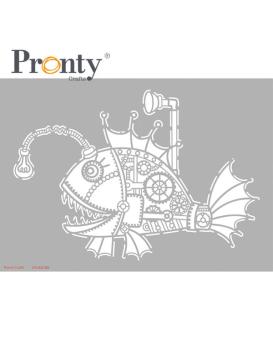 Pronty Crafts Stencil Steampunk Fish
