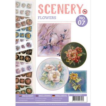 Push-Out Book Scenery Flowers #07