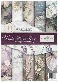 RP049 ITD Collection A4 Rice Paper Set Winter Love Story