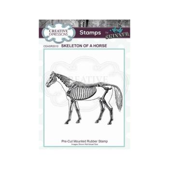 Rubber Stamp Skeleton of a Horse by Andy Skinner #10