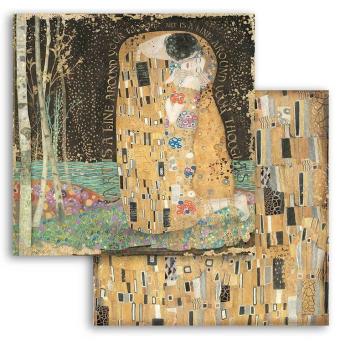 Stamperia 12x12 Paper Set Klimt the Kiss #SBB833