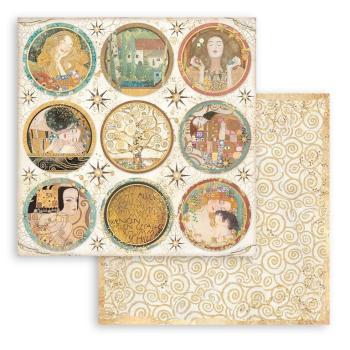 Stamperia 12x12 Paper Set Klimt Rounds #SBB836