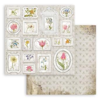 Stamperia 12x12 Paper Set Garden House Tags SBB862