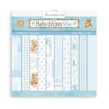 Stamperia 12x12 Paper Pad BabyDream Blue SBBL106