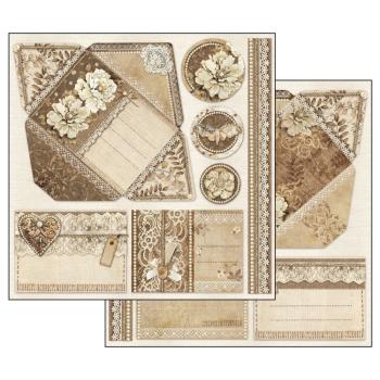 Stamperia 12x12 Paper Pad Old Lace #SBBL32