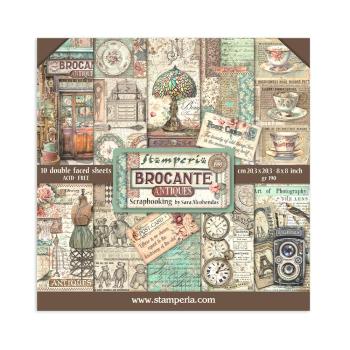 SBBS100 Stamperia Brocante Antiques 8x8 Paper Pad