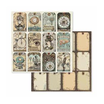 Stamperia 8x8 Paper Pad Voyages Fantastiques #SBBS30