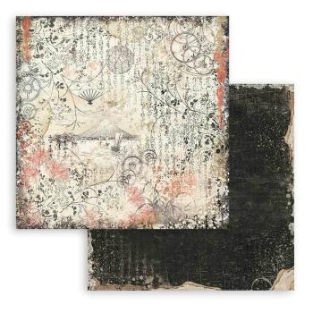 Stamperia 8x8 Paper Pad Backgrounds Sir Vagabond in Japan #SBBS43