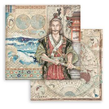 Stamperia 8x8 Paper Pad Sir Vagabond in Japan #SBBS47
