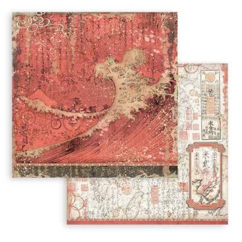 Stamperia 8x8 Paper Pad Sir Vagabond in Japan #SBBS47