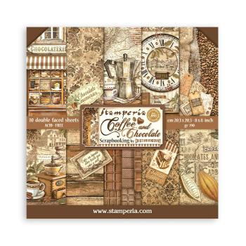 SBBS93 Stamperia Coffee and Chocolate 8x8 Paper Pad