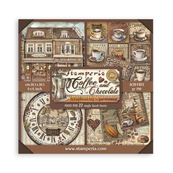 SBBSXB01 Stamperia Coffee and Chocolate MAXI 8x8 Paper Pad