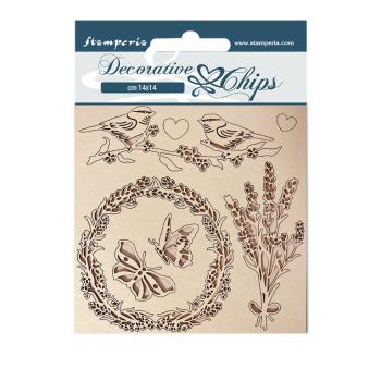Stamperia Decorative Chips Provence Garland #116