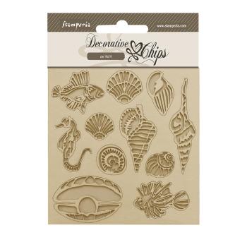 SCB186 Stamperia Chips Songs of the Sea Shells