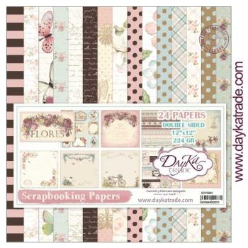 DayKa Trade 12x12 Paper Pack Flores #3004