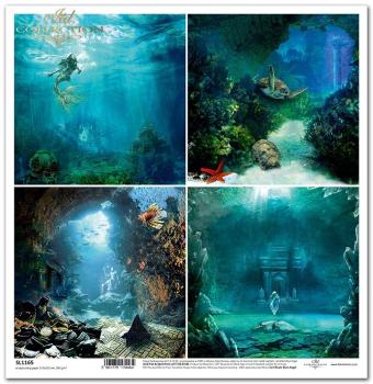 ITD Collection 12x12 Paper Sheet The Search for Atlantis #1165