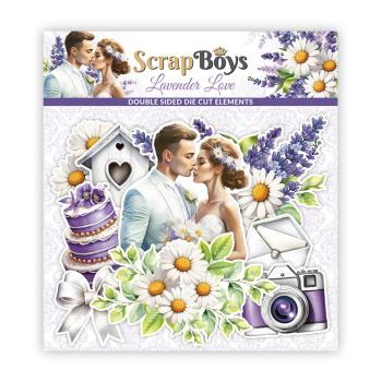 ScrapBoys Lavender Love Double Sided Die Cut Elements