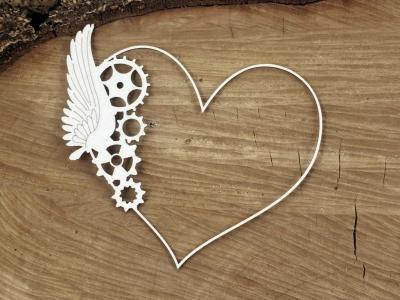 Scrapiniec Chipboard One Wing Frame #4754