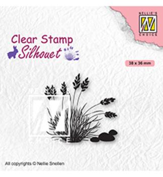 Silhouette Clear Stamp Blooming Grass (CSIL085)