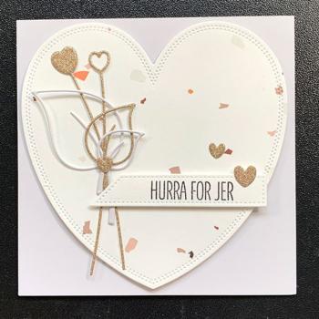 Simple and Basic Decorative Heart Branches Cutting Dies SBD164
