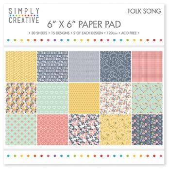 Simple Creative 6x6 Paper Pack Folk Song