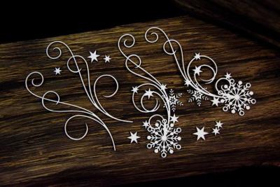 SnipArt Chipboard Frosty Moments Snowflake #24026