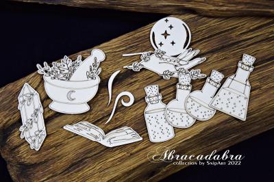 SnipArt Chipboard Magical Set Potions #25049
