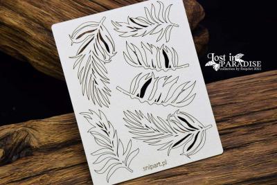 SnipArt Chipboard Exotic Palm Leaves #24996