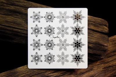 SnipArt Chipboard Frosty Moments Snowflakes #34028