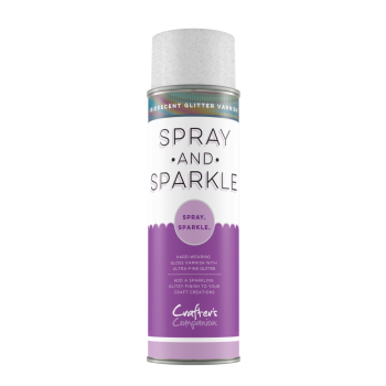 Spray and Sparkle Iridescent Glitter Varnish by Crafter's Companion