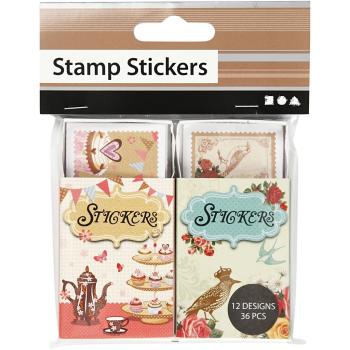Stamp Stickers Tee Party #28678
