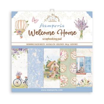 Stamperia 12x12 Paper Pad Welcome Home SBBL129