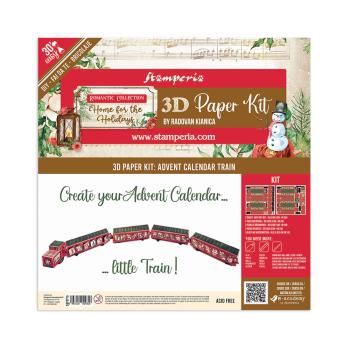 Stamperia 3D Paper Kit Home for the Holidays SBPOP16