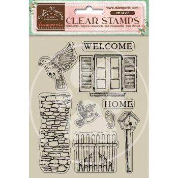 Stamperia Clear Stamp Welcome Home Birds WTK165