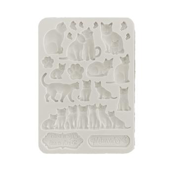 Stamperia Orchids and Cats A5 Silicone Mould Cats KACMA523