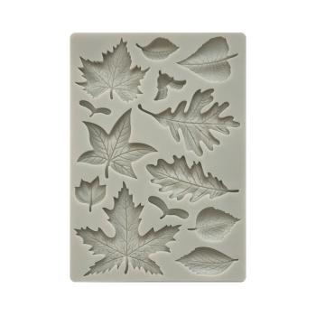 Stamperia Woodland A5 Silicone Mould Leaves KACMA501