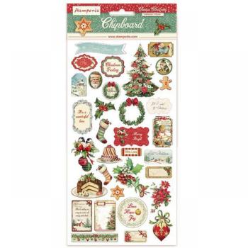 Stamperia Chipboard 15x30cm Classic Christmas #05