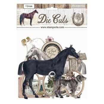 Stamperia Die Cuts Assorted Romantic Horses #DFLDC40